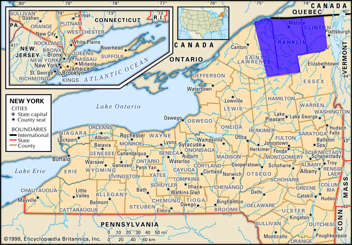 map of New York